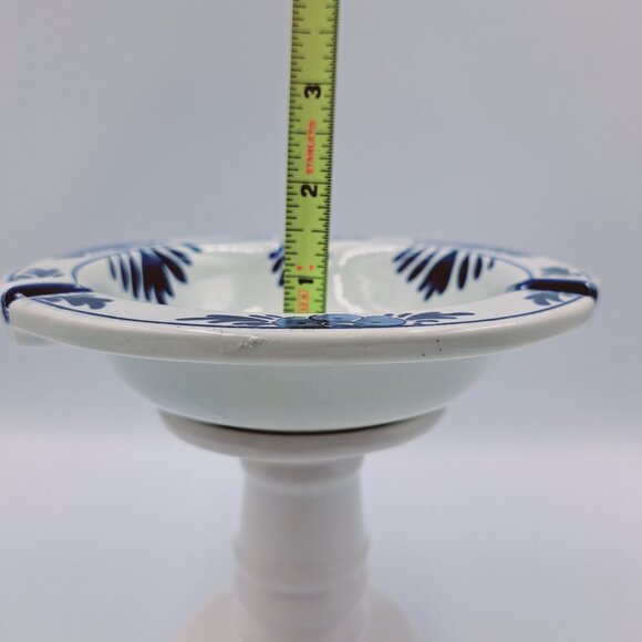 Vintage Blue Delft Hand Painted Holland Dutch Windmill House Ceramic Ashtray - Picture 8 of 9